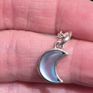 PANDORA BRAND NEW** Silver Crescent Moon Pendant